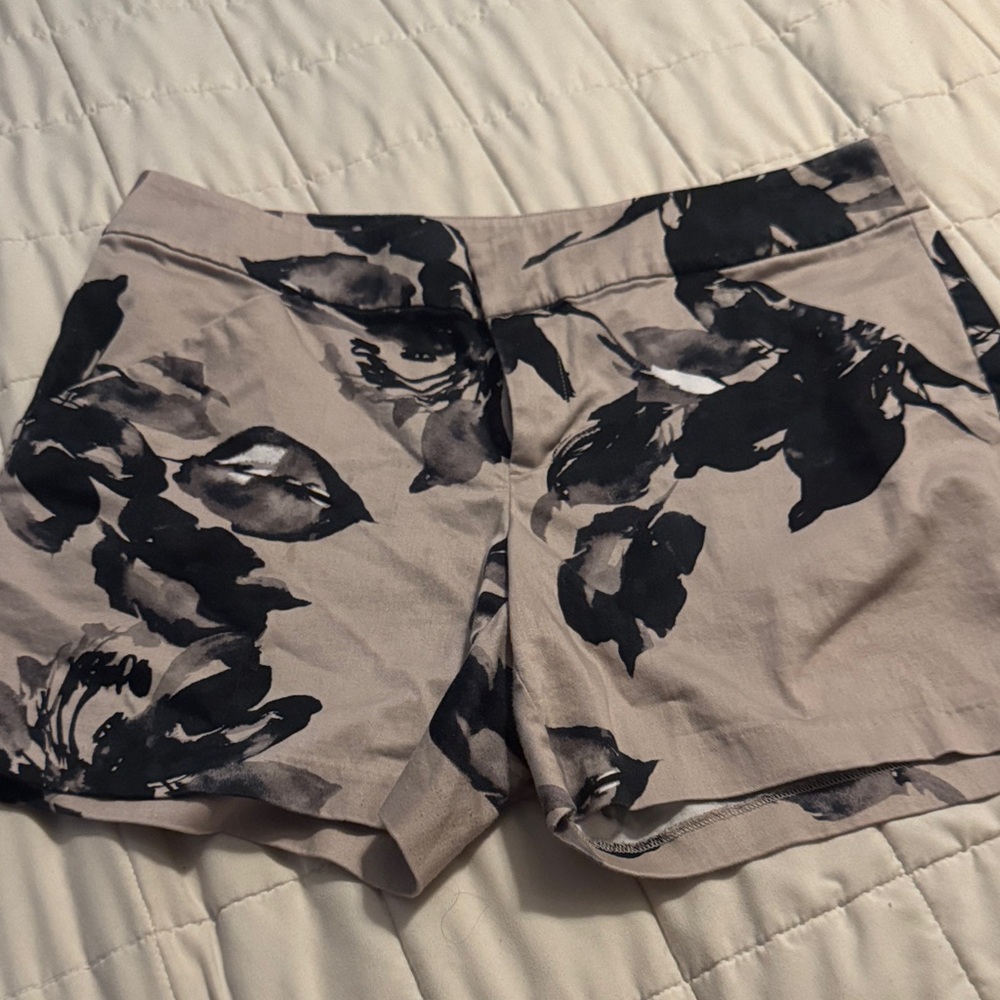 INC International Concepts High Waist Tan and Black Shorts